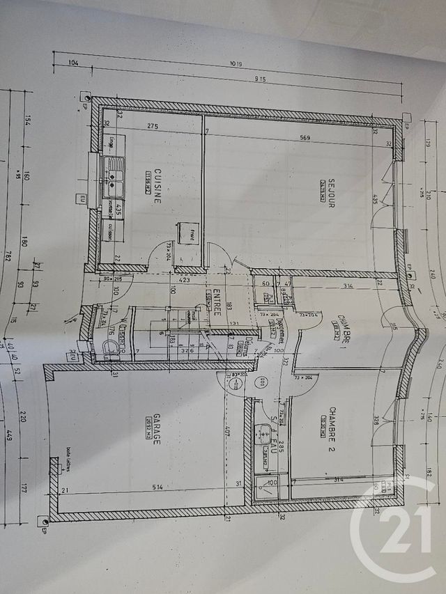maison à vendre - 5 pièces - 100.5 m2 - CHATELLERAULT - 86 - POITOU-CHARENTES - Century 21 A.B.C.